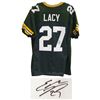 Image 1 : Eddie Lacy Signed Green Custom Jersey