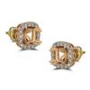 Image 1 : Genuine 0.61CTW Semi-Mount Earring 14K Rose Gold