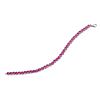 Image 1 : SS CREATED-PINK SAPPHIRE BRACELET (#4229CR-PS)