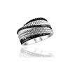 Image 1 : SS BLACK DIAMOND RING - Size 7 (#9457D-BLK)