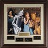 Image 1 : Bert Lahr Unsigned Wizard Of Oz 29X30 Engraved Signature Series Leather Framed W/Cast (Cowardly Lion