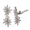 Image 1 : Sterling Silver CZ Clip On Earrings