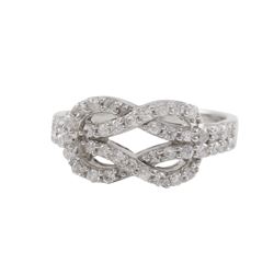 Sterling Silver  Cz Ring