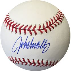 John Smoltz Signed Official Major League Baseball (Atlanta Braves- 2015 Hall Of Fame)