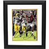 Image 1 : Derrick Henry Signed Alabama Crimson Tide 8X10 Photo Custom Framed #2 (Vertical Stiff Arm Vs LSU-Hei