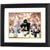 Image 1 : Walter Payton Signed Chicago Bears 8X10 Photo Custom Framed (Horizontal- Navy Jersey Run) (Deceased)