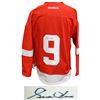 Image 1 : Gordie Howe Signed Detroit Red Wings Red Reebok Premier Jersey