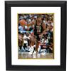 Image 1 : Magic Johnson Signed Team USA Olympic Dream Team 8X10 Photo Custom Framed (Navy Jersey Dribble)