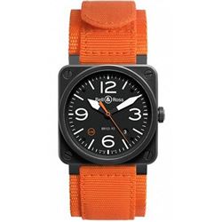 Bell &Amp; Ross  Aviation  BR 03-92 Carbon Orange  Men Watch