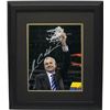 Image 1 : Jim Calhoun Signed Connecticut Huskies 8X10 Photo Custom Framed (3X National Champs)