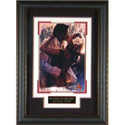 Australia Signed 22X30 Masterprint Poster Leather Framed W/Nicole Kidman & Hugh Jackman (Movie/Enter