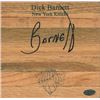Image 1 : Dick Barnett Signed New York Knicks Floor Board 6X6
