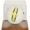 Image 1 : Volleyball Unsigned Display Case With Wood Base