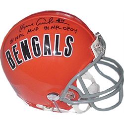 Ken Anderson Signed Cincinnati Bengals Replica TB Mini Helmet Dual Stat 81 NFL MVP & 81 NFL OPOY
