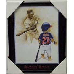 Sammy Sosa Unsigned "Slammin' Sammy" 8X10 Framed Little Pros