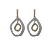 Image 2 : Sterling Silver-TT Matte Earrings