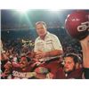Image 1 : Barry Switzer Signed Oklahoma Sooners 8X10 Color Photo (1985 National Champs-Carried Off Field- Gold