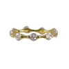Image 1 : Sterling Silver-GD-CZ Ring