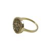 Image 2 : 12Mm Sterling Silver Round Champaign Ring