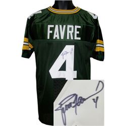Brett Favre Signed Green Bay Packers Green Prostyle Jersey- Favre Hologram