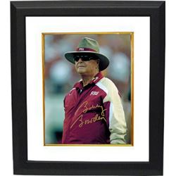 Bobby Bowden Signed Florida State Seminoles 8X10 Photo Custom Framed (Wearing Hat)
