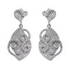 Image 1 : Sterling Silver CZ Earrings