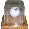 Image 1 : Golf Ball Unsigned Display Case With Wood Base