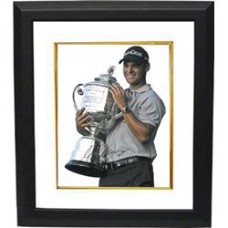 Martin Kaymer Signed 11X14 Photo Custom Framed 2010 PGA Championship At Whistling Straits W/ Trophy