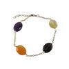 Image 1 : Amy Citrine Combination Semi Precious Stones On Gold Tone Brass Bracelet -7