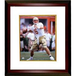 Chris Weinke Signed Florida State 16X20 Photo 1999 National Champs 2000 Heisman Custom Framed- PSA H