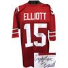 Image 1 : Ezekiel Elliott Signed Ohio State Buckeyes Red Custom Jersey #15 XL- JSA Hologram