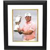 Image 1 : Graeme Mcdowell Signed 11X14 Photo Custom Framed 2010 US Open At Pebble Beach W/ Trophy- JSA Hologra