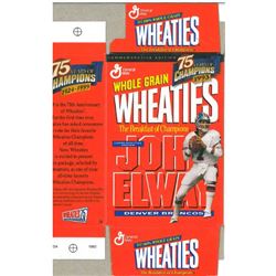 John Elway Unsigned Denver Broncos Mini Wheaties Box (Flat) Commemorative Box Unused