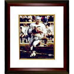 Tom Flores Signed Oakland Raiders 8X10 Photo Custom Framed