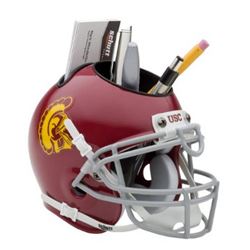 USC Trojans NCAA Football Schutt Mini Helmet Desk Caddy