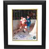 Image 1 : Gordie Howe Signed Detroit Redwings 8X10 Photo HOF 72 Vs Toronto Maple Leafs Custom Framed