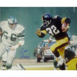 Bill Bergey Signed Philadelphia Eagles 16X20 Photo Vs Franco Harris/Steelers