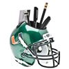 Image 1 : Miami Hurricanes (Green) NCAA Football Schutt Mini Helmet Desk Caddy