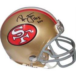 Ronnie Lott Signed San Francisco 49Ers Riddell TB Mini Helmet HOF 2000