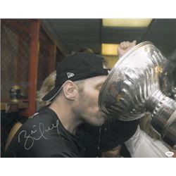 Brett Hull Signed Detroit Red Wings 16X20 Photo (Drinking From Stanley Cup)- JSA Hologram