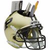 Image 1 : Purdue Boilermakers Gold NCAA Football Schutt Mini Helmet Desk Caddy