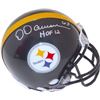 Image 1 : Dermontti Dawson Signed Pittsburgh Steelers Riddell Mini Helmet HOF 12