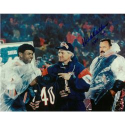 Dick Butkus Signed Chicago Bears 8X10 Photo HOF 79 (At Gale Sayers Jersey Retirement)