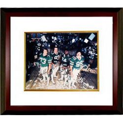 New York Jets Signed Sack Exchange 16X20 Photo Custom Framed 4 Sig- Mark Gastineau, Joe Klecko, Mart