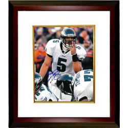 Donovan Mcnabb Signed Philadelphia Eagles 8X10 Photo Custom Framed (White Jersey)