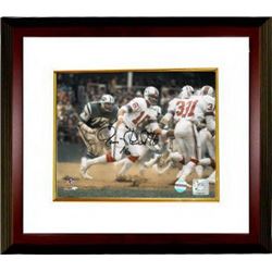 Jim Plunkett Signed New England Patriots 8X10 Photo Custom Framed (1971 Rookie Of The Year)