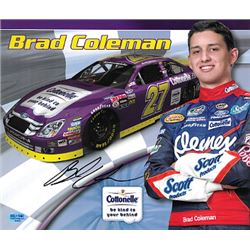 Brad Coleman Signed Nascar 8X10 Photo #27 Cottonelle