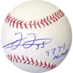 Frank Thomas Signed Official Major League Baseball 93 94 AL MVP (Chicago White Sox) (HOF14)