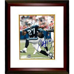 Eddie George Signed Tennessee Titans 8X10 Photo Custom Framed (Vs Browns)