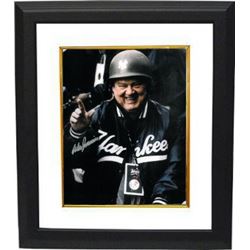 Don Zimmer Signed New York Yankees 8X10 Photo Custom Framed In Army Helmet